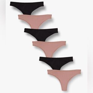 Black and Beige Bikini Panties Set